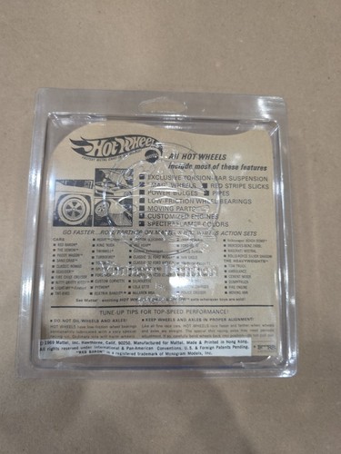 1969 HOT WHEELS REDLINE CUSTOM VOLKSWAGEN Unpunched Blister Pack * CREASED CARD - Picture 11 of 13