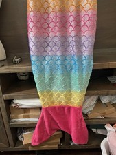 DREAM STREET Mermaid Tail Blanket Wearable Throw MULTICOLOR FUN 58"