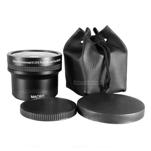 0.25x Fisheye Fischauge Vorsatz passend für Canon PowerShot G1X - Photo 4/13