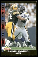 Randall McDaniel Gold Foil 1993 Pacific #5 Pacific Picks the Pros Vikings