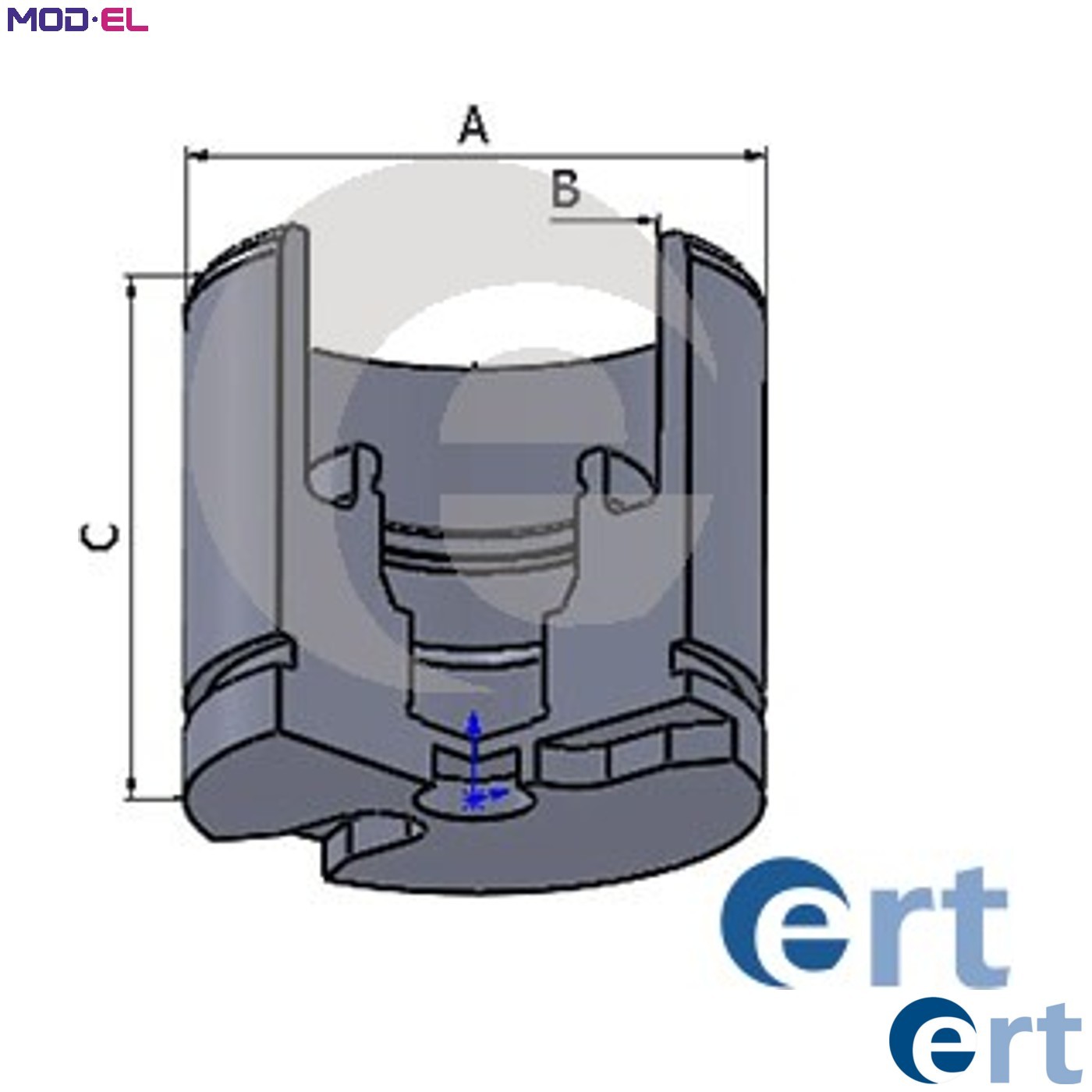 PISTON BRAKE CALIPER 150751-C FOR CITROEN C5/Van/II/Break 4HR /4HP /4HT 2.2L