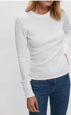 Michael Stars Willa Thermal Pullover Top Size M