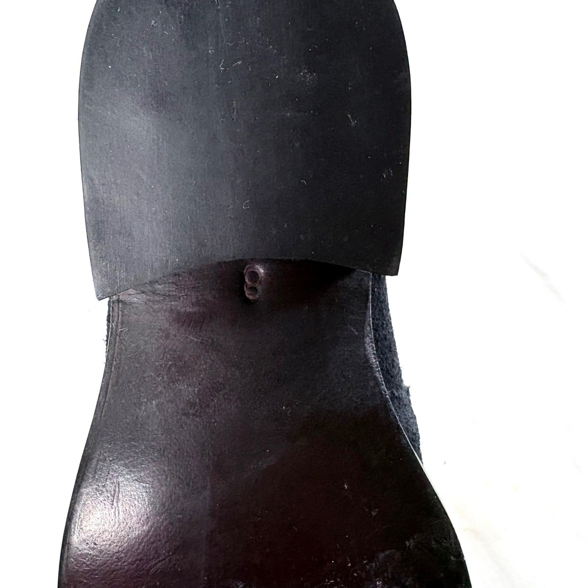 Handmade Black Suede Harness Boots Side Zip Leather Lined  display picture 2