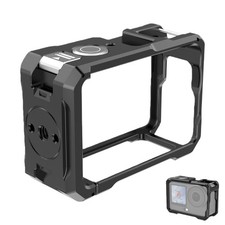 Camera Protective Cage with Integrated Cold Shoe Mount Universal 1/4Inch Hole