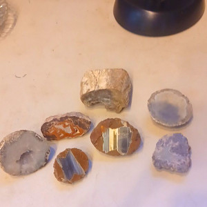 Mixed Rock & Mineral Specimen Lot with Polished Slices, Agate/Geode Like