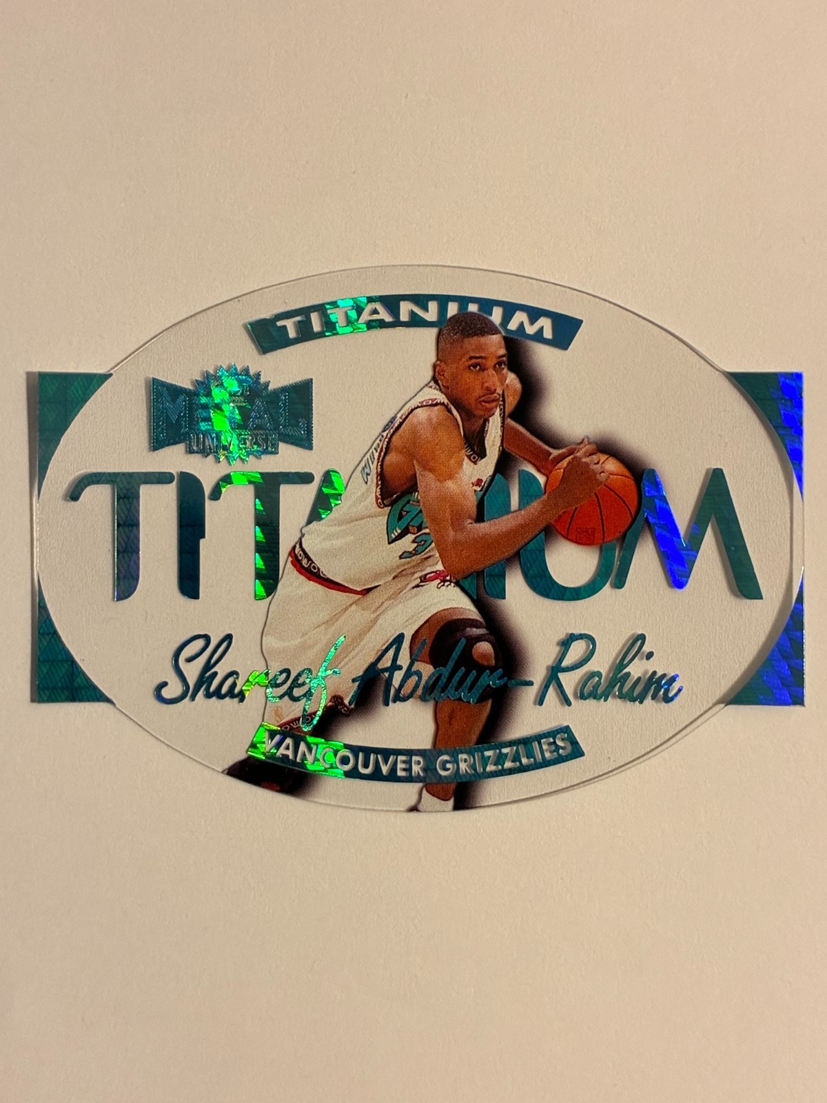 1997 Skybox Metal Universe Titanium Insert Shareef Abdur Rahim Sharp Shape!