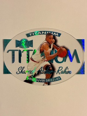 1997 Skybox Metal Universe Titanium Insert Shareef Abdur Rahim Sharp Shape!