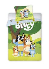 Bluey Wende-Bettwäsche-Set 135x200 80x80 Baumwolle Kinder-Bettzeug Bingo Family