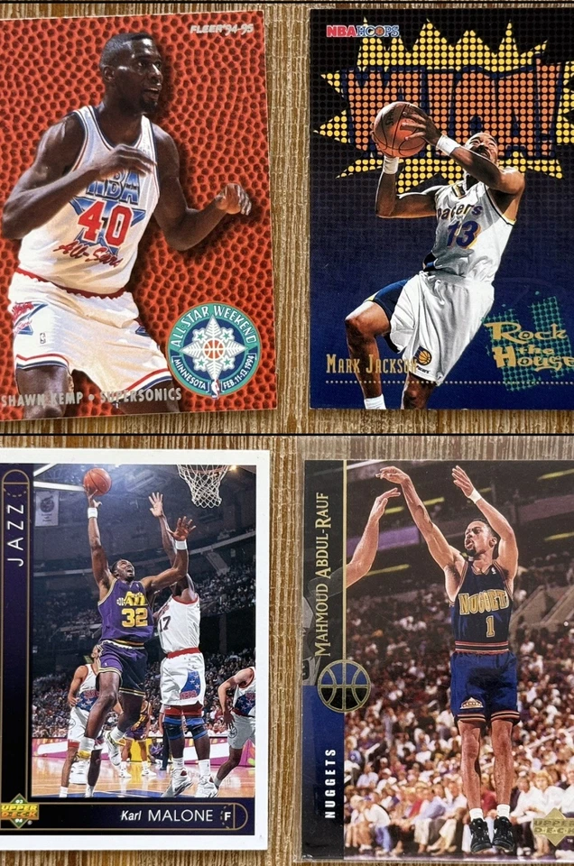 🏀🏀300+ Tarjetas coleccionables de baloncesto de los 90: cubierta superior, Fleer, Topps, aros de la NBA, etc. Foto 3 de 4