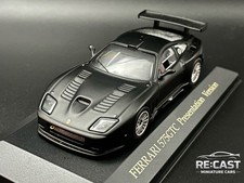 IXO Ferrari 575 GTC Presentation Version Matte Black 1/43 Model Car