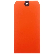 GRAINGER APPROVED 61KT25 Blank Shipping Tag,Paper,Orange,PK1000 61KT25