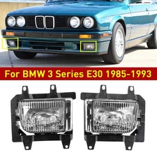 2x Für BMW 3er E30 85-93 Nebelscheinwerfer Klarglas Stoßstange Links+Rechts