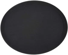 Winco Easy Hold Oval Tray, 22-Inch by 27-Inch, Black