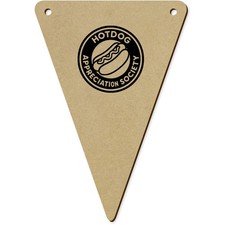 5 x 140mm 'Hot Dog Appreciation Society' Bunting Pennants / Flags (BN00091982)