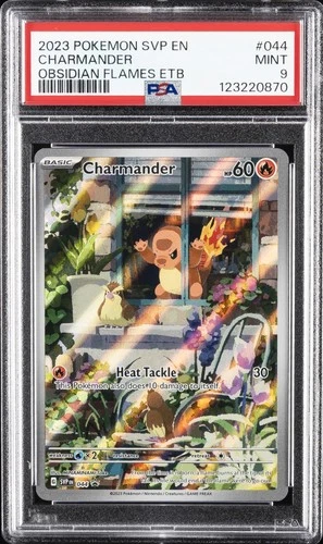 2023 POKEMON SVP EN-SV BLACK STAR PROMO #044 CHARMANDER PSA 9