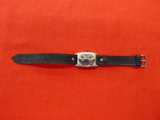 BORM MFG CO. Golfers Pal Vintage Golf Stroke Counter Black Silver Leather