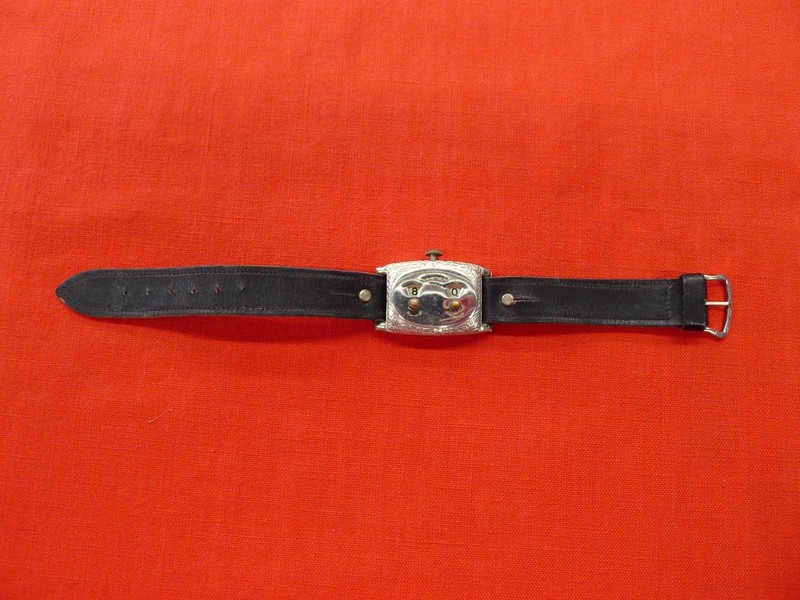 BORM MFG CO. Golfers Pal Vintage Golf Stroke Counter Black Silver Leather