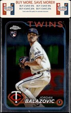 2024 Topps Chrome #198 Jordan Balazovic Rookie Minnesota Twins