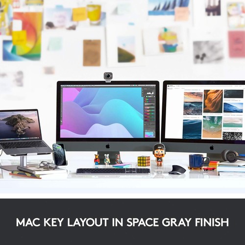 Logitech MX Keys Advanced Wireless Illuminated Keyboard for Mac, Bluetooth - Zdjęcie 2 z 6