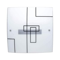 Weiß Chrom Moderne Wandleuchte Leuchter Flurlampe 1X60W/E27 28,5X28,5 [Cm]