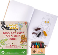 100 Pure Beeswax Crayons Natural, Non Toxic, Safe for Toddlers, Kids and Childr