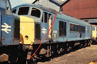 Origanal 35mm Railway Slide of Class 45 45134 At MC Metals Glasgow 26.7.93