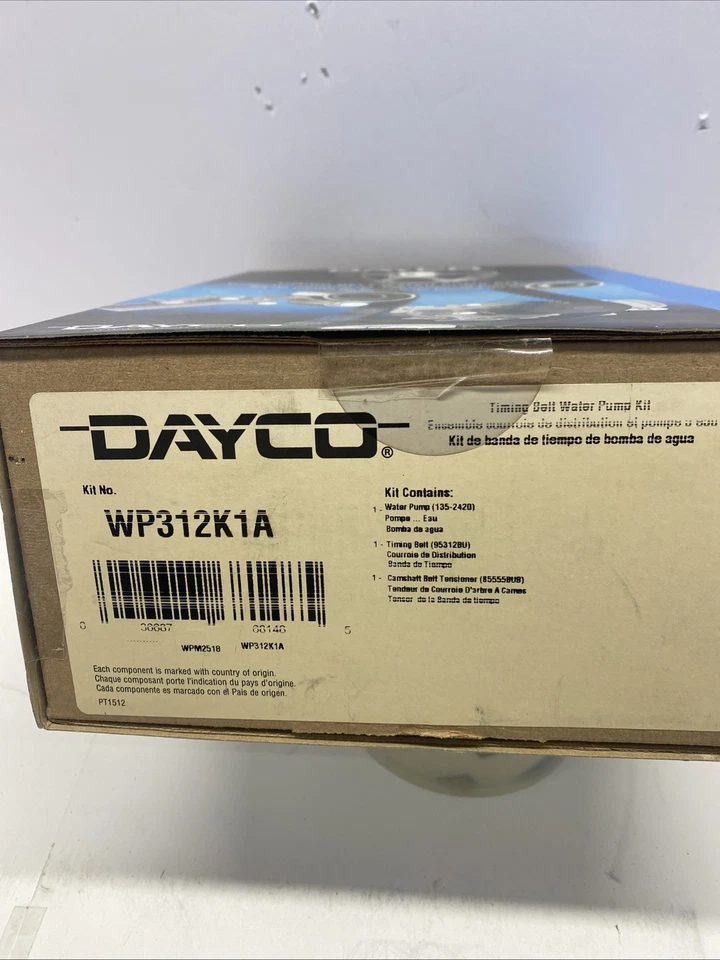 New Timing Belt Kit With Water Pump Dayco WP312K1A 2001 To 2005 Honda Civic - Image 3 of 3