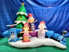 9.5' Gemmy Airblown Inflatable Rudolph The Rednose Reindeer Island Of Misfit Toy