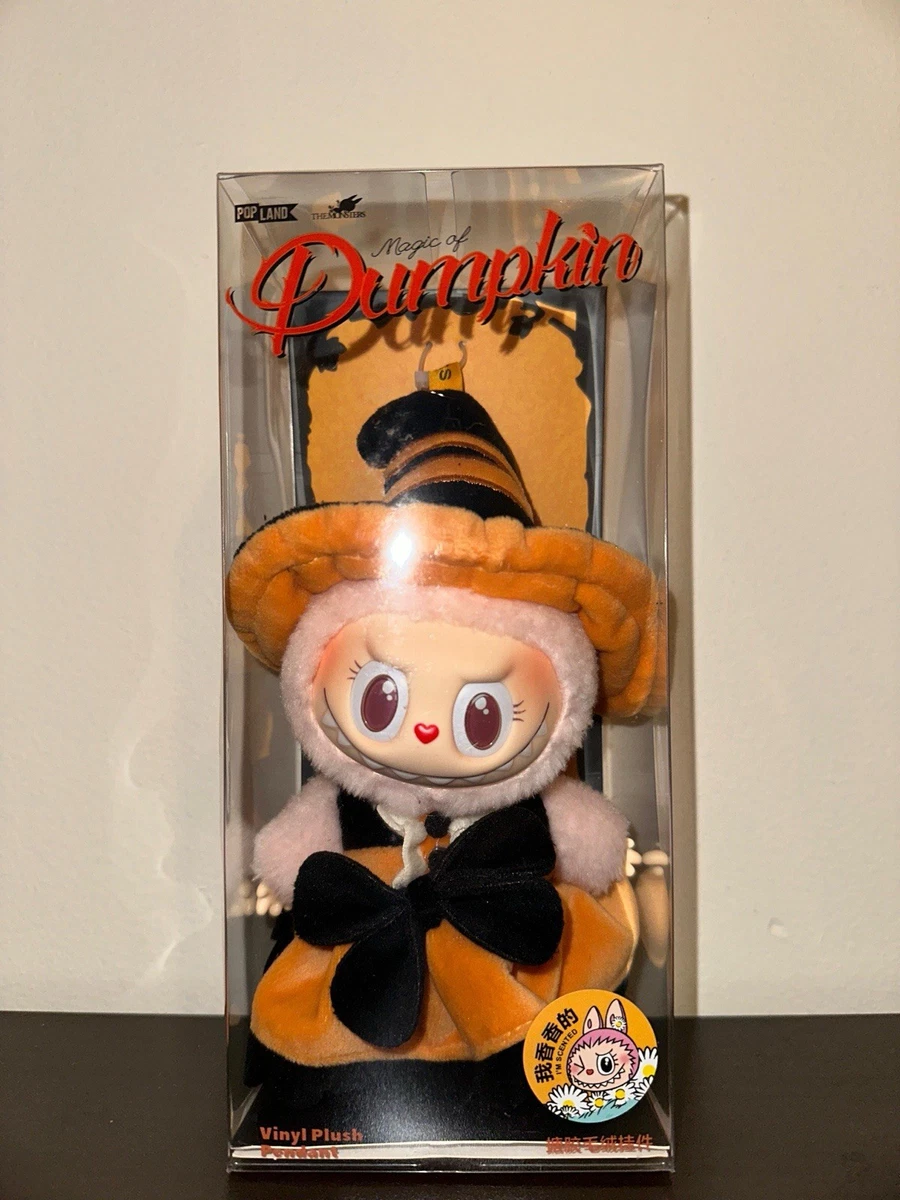 Pop Mart LABUBU&Mokoko Happy Halloween Pumpkin Vinyl Plush