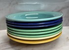 Vintage Fiesta Genuine 8.5” Rimmed Salad Or Soup Bowl Set Of 8