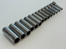 Snap-on Tools Usa 14pc 38 Drive Metric 6mm-19mm Chrome 6 Point Socket Set Snap-on Tools Usa 14pc 38 Drive Metric 6mm-19mm Chrome 6 Point Socket Set