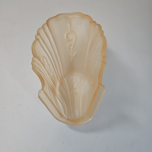1 Antique Art Deco Amber Glass Replacement Slip Shade For Chandeliers - Picture 7 of 13