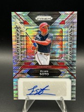 2024 Panini Prizm Elian Soto #SS-ES Pulsar Prizm /199 Autograph Washington Nats