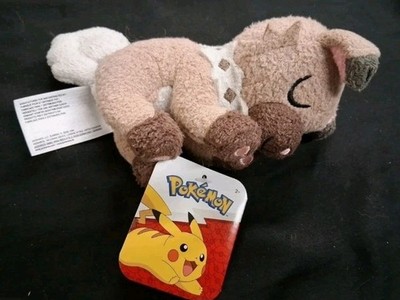 Rockruff Sleeping Pokémon 5'' Plush (Stuffed Animal) Jazwares 2024 NEW With Tag