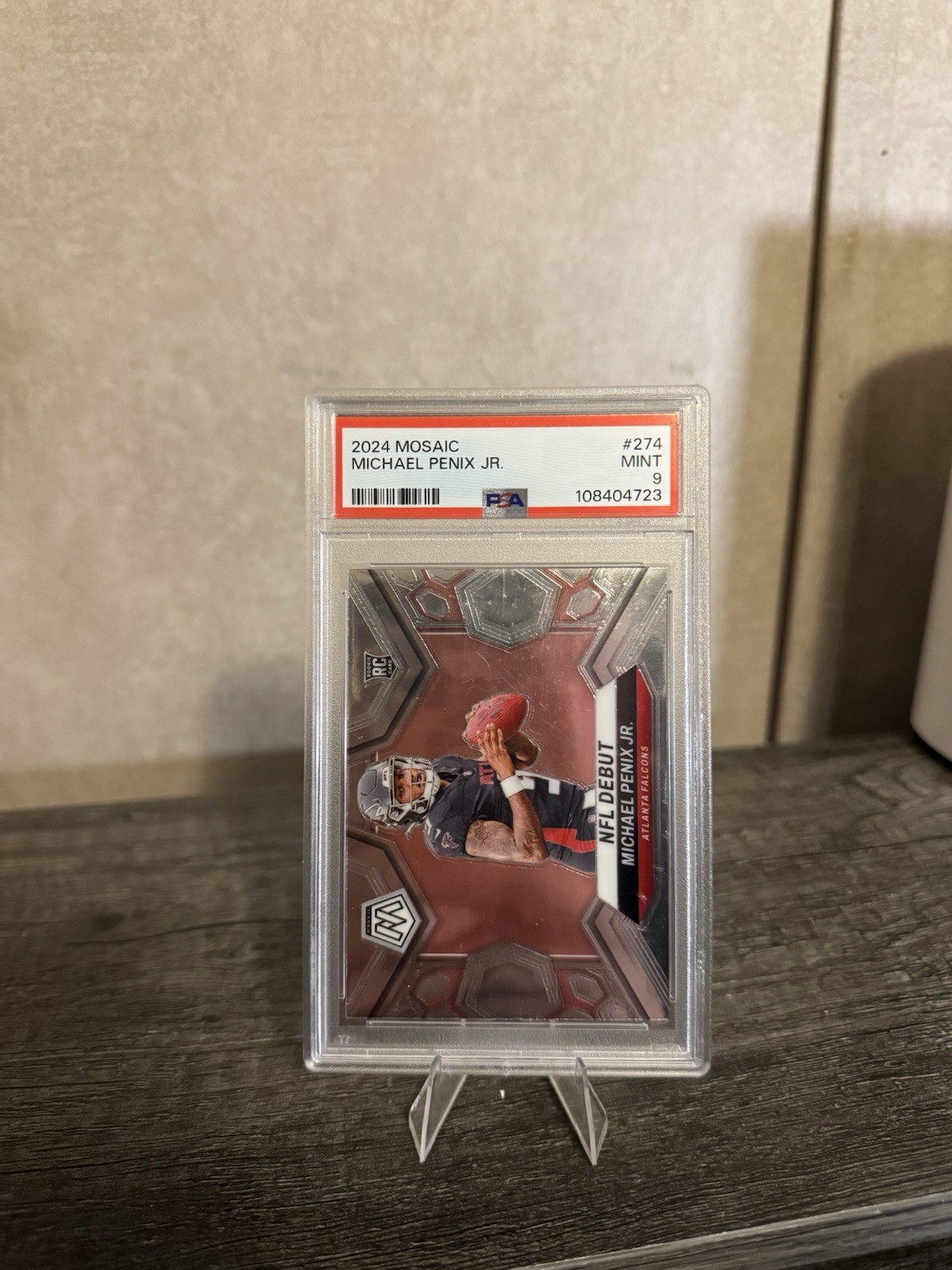 2024 Panini Mosaic: Michael Penix Jr NFL Debut PSA 9 Falcons #274