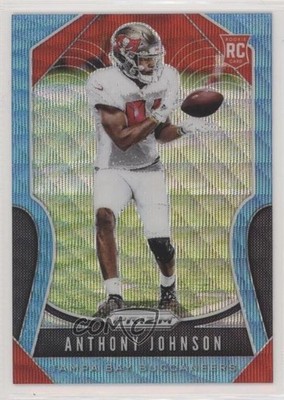 2019 Panini Prizm Rookies Blue Wave 62/199 Anthony Johnson #370 Rookie RC 0c6