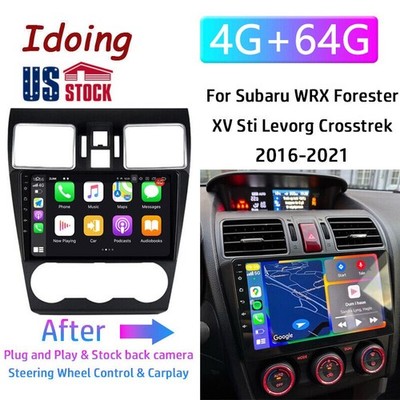 Idoing Car Stereo Radio GPS Carplay Android 12 For Subaru Forester WRX 2016-2021
