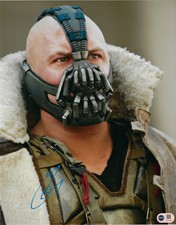 TOM HARDY SIGNED BANE BATMAN 14x11 PHOTO (ACG CERT AG16660)