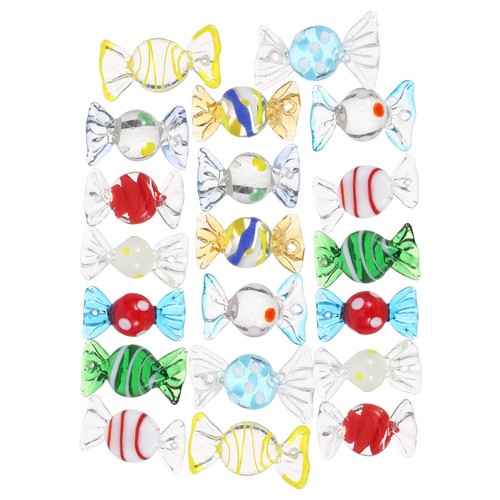  20 Stück Simulierte Glas Süßigkeiten Thema Dekor Künstliche Lebensmittel für Display - Bild 4 von 12