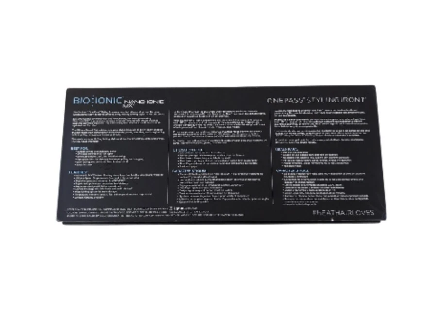 Bio Ionic OnePass Nano Ionic MX PRO Styling Flat Iron Silicon Strip 1.5 inch - Image 4 of 4