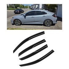 For 2016-2021 Honda Civic Hatchback 3d Jdm Mugen Style Window Visor Rain Guard For 2016-2021 Honda Civic Hatchback 3d Jdm Mugen Style Window Visor Rain Guard