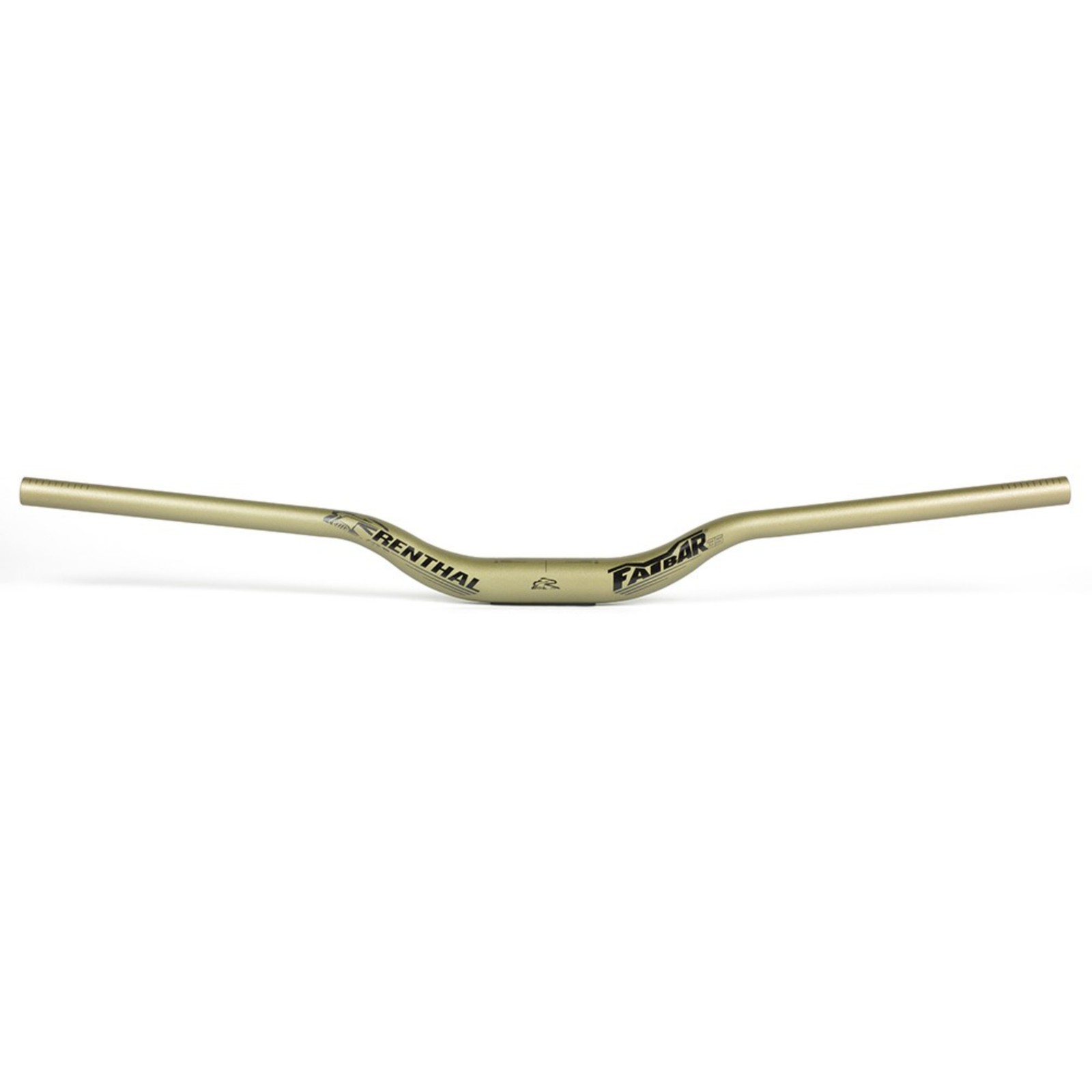 Renthal FatBar 35 V3 Alloy Handlebar - 35mm Clamp, 40mm Rise, Gold, 800mm Width