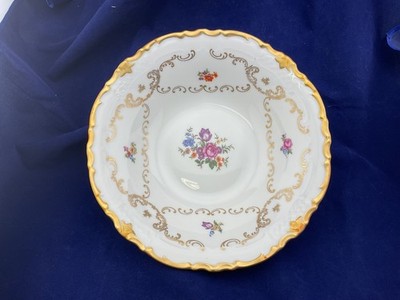 vintage Reichenbach GDR white porcelain bowl 9 1/4''