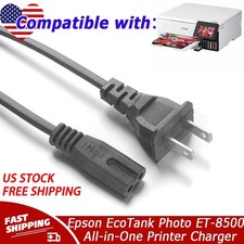 AC Power Cord Cable For Epson EcoTank Photo ET-8500 ET-8550 All-in-One Printer