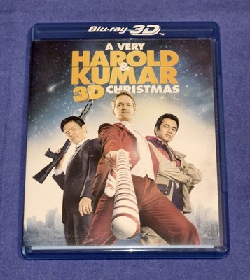 A Very Harold & Kumar 3D Christmas (Blu-ray 3D, Blu-ray, DVD, Digital 2011)