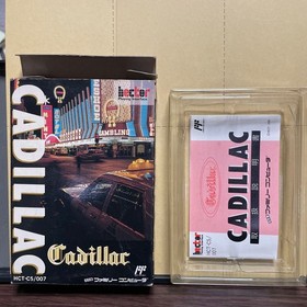 Note! Box and manual only Cadillac Famicom software