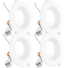 Sunco Retrofit LED Recessed Lighting 6 Inch, Downlight Can Lights for Ceiling...