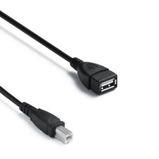 USB-A 2.0 Female To USB-B Printer Cable Adapter 1.64 FT Converter Cord