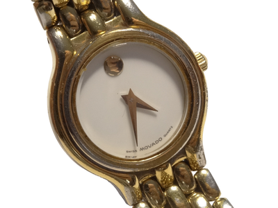 Authentic MOVADO Museum Model 87.24.816 22mm Gold Color Bracelet