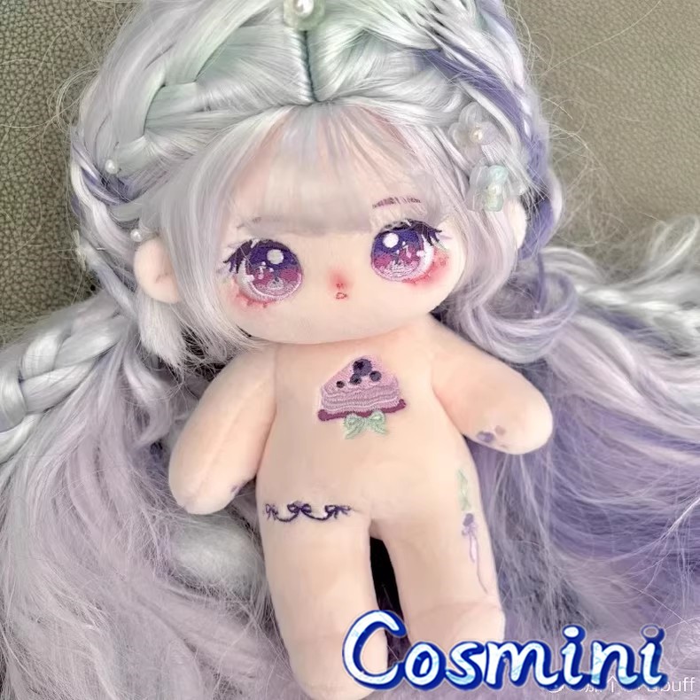 No attributes Moon Girl Long Hair 20cm Plush Doll Dress up